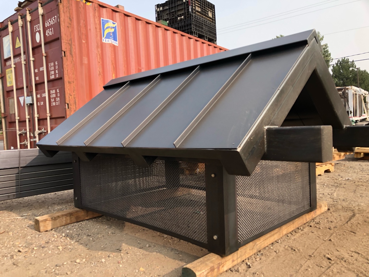 Custom standing seam chimney cap by Pro Form Metals