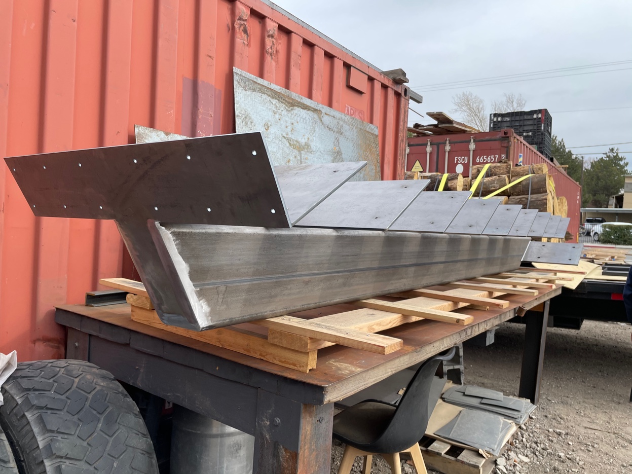 Custom snow guards fabricated at Pro Form Metals